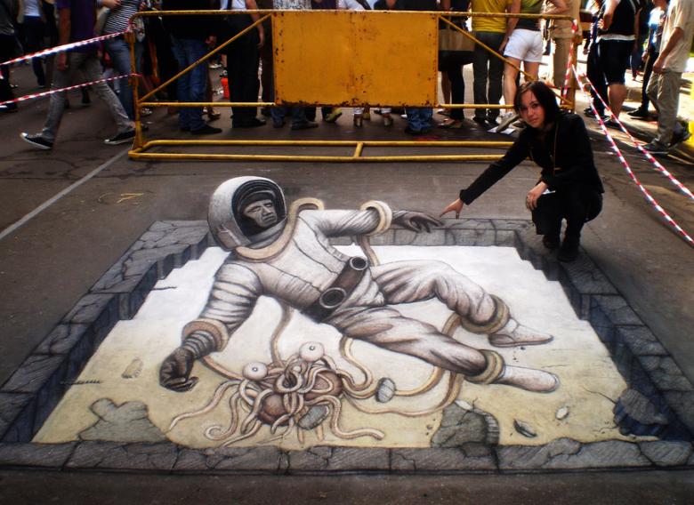En Dikkat Çeken 3 Boyutlu Sokak Sanatı Çalışmaları