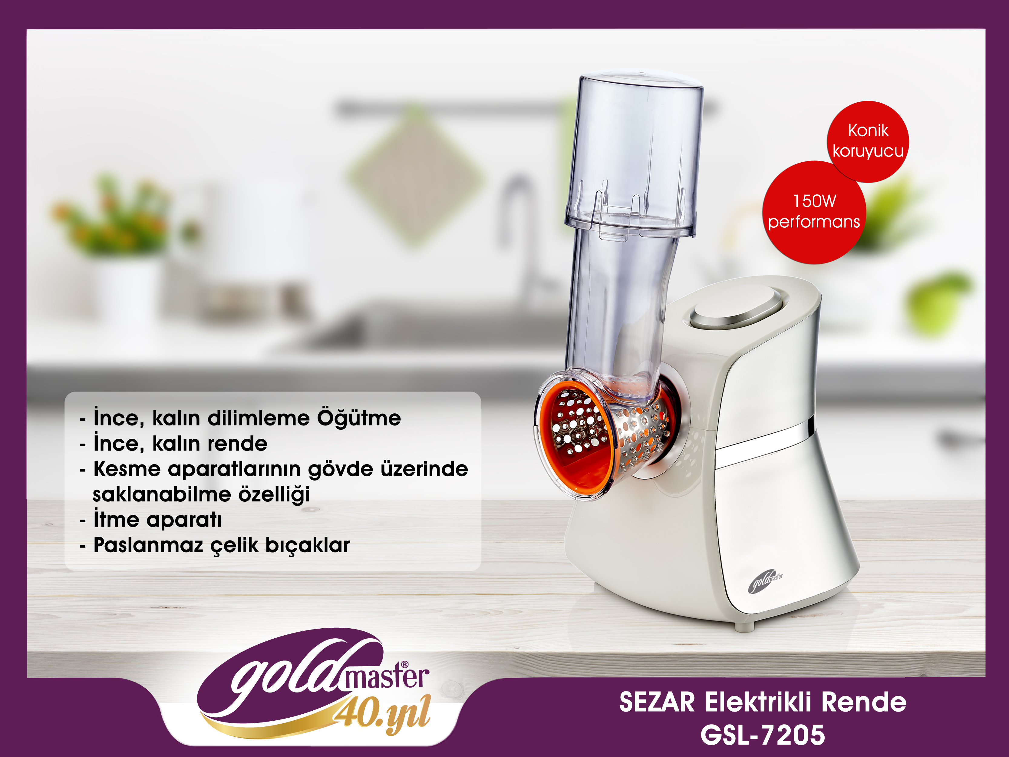 GSL-7205 SEZAR Elektrikli Rende